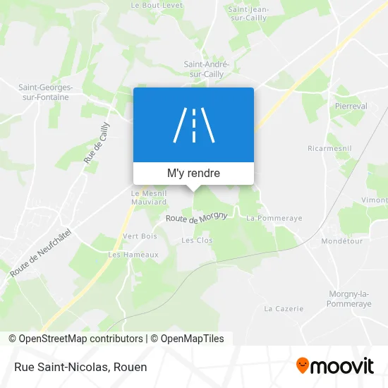 Rue Saint-Nicolas plan