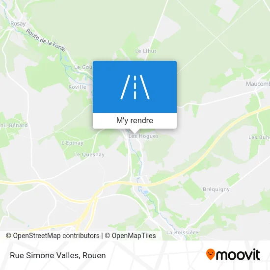 Rue Simone Valles plan