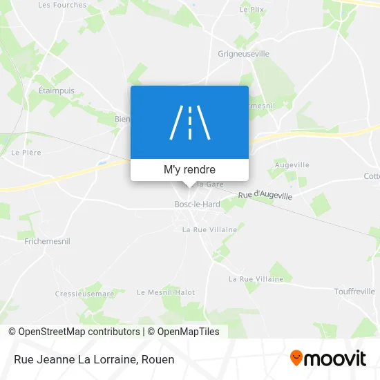 Rue Jeanne La Lorraine plan