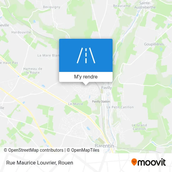 Rue Maurice Louvrier plan