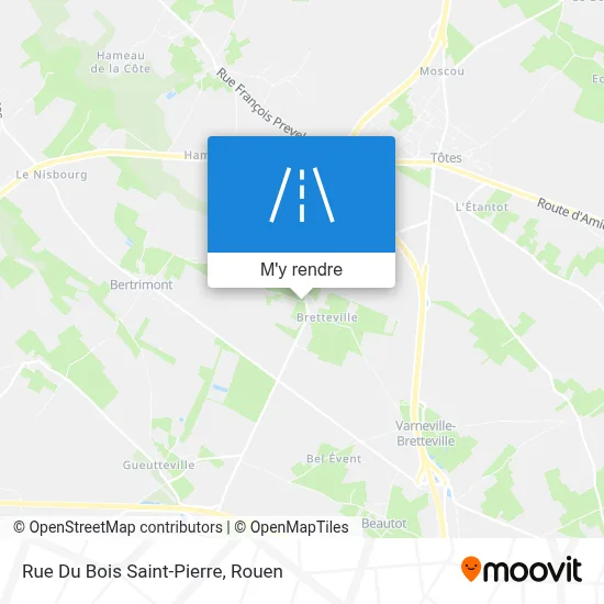 Rue Du Bois Saint-Pierre plan