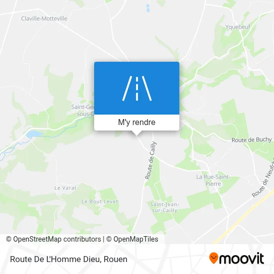 Route De L'Homme Dieu plan