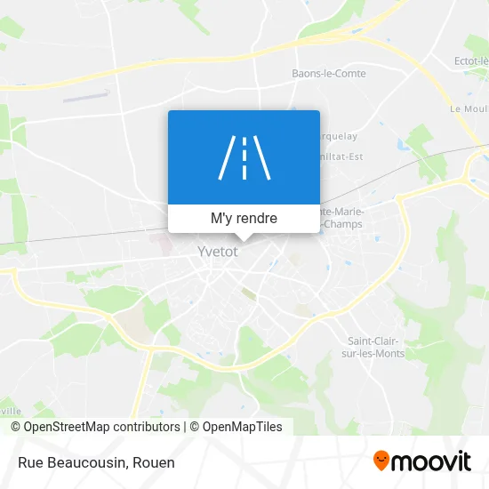 Rue Beaucousin plan