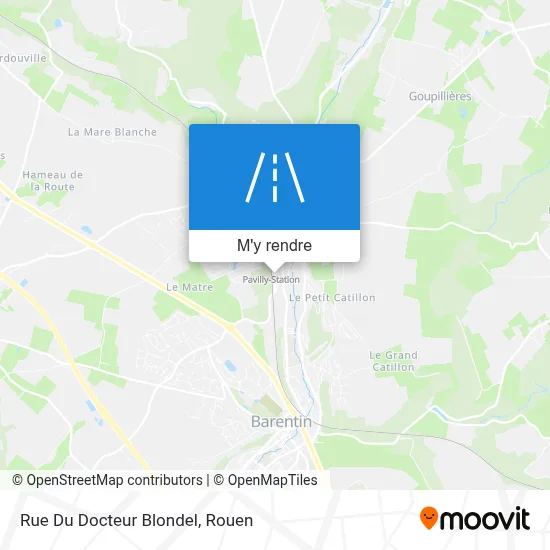 Rue Du Docteur Blondel plan