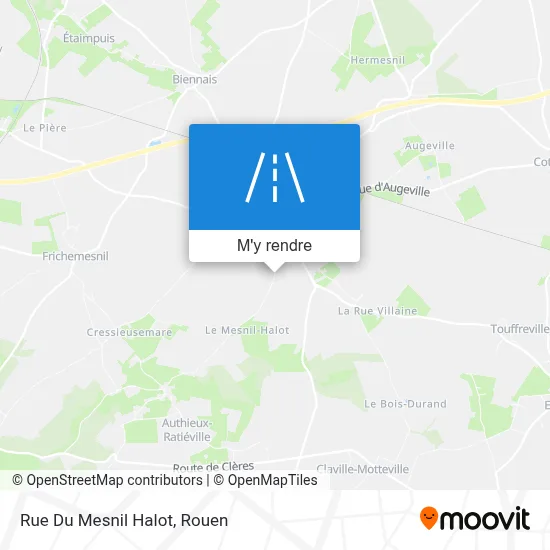 Rue Du Mesnil Halot plan