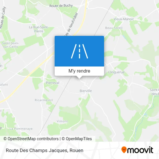 Route Des Champs Jacques plan
