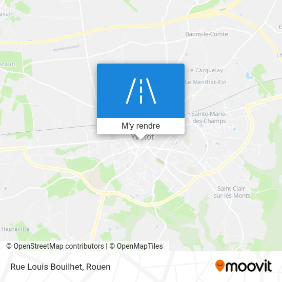 Rue Louis Bouilhet plan