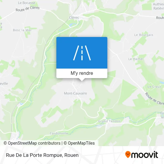 Rue De La Porte Rompue plan