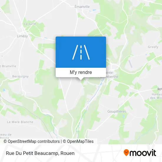 Rue Du Petit Beaucamp plan