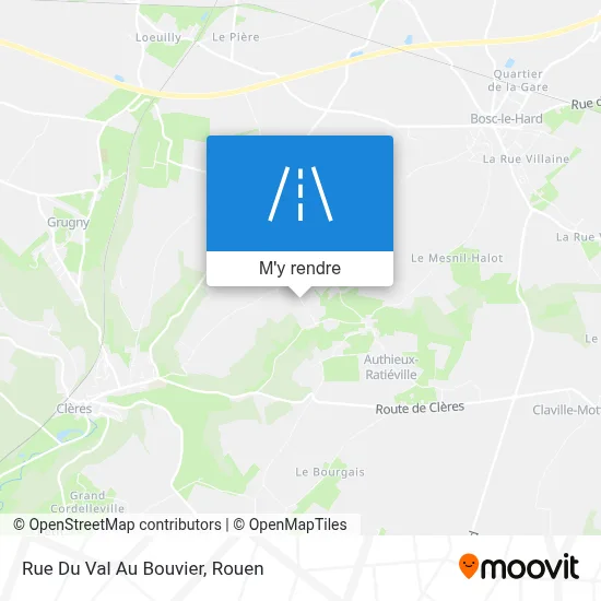 Rue Du Val Au Bouvier plan