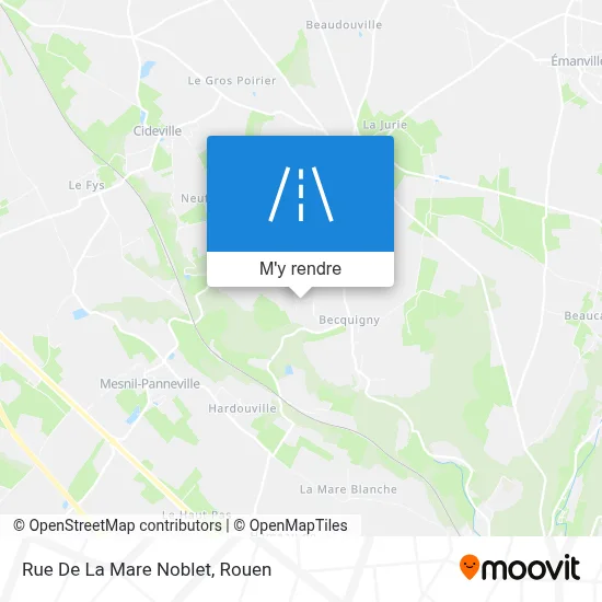 Rue De La Mare Noblet plan