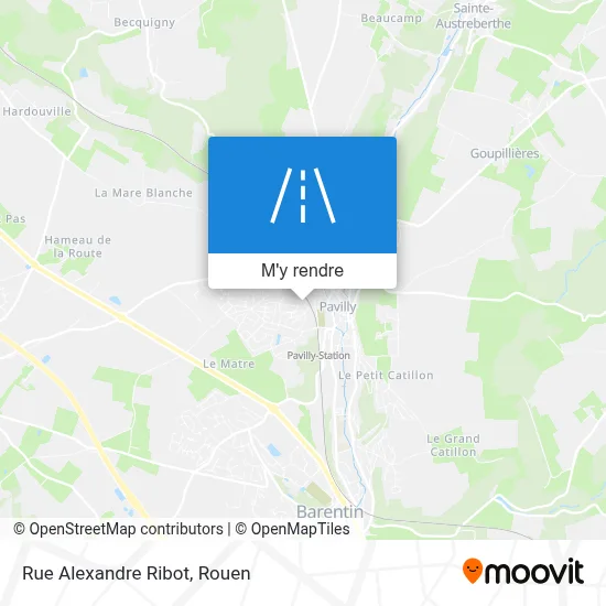 Rue Alexandre Ribot plan