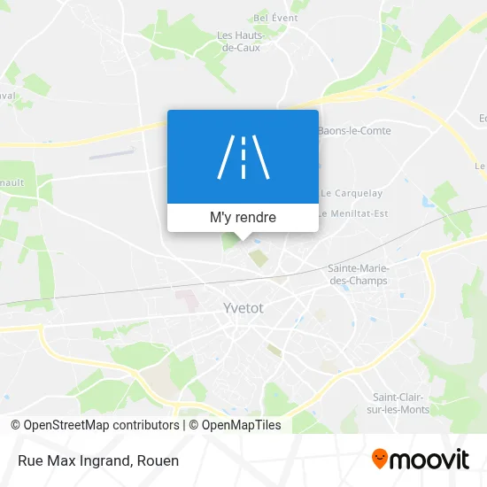 Rue Max Ingrand plan