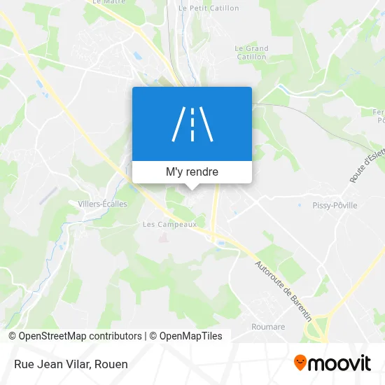 Rue Jean Vilar plan