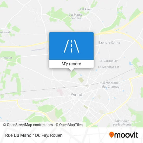 Rue Du Manoir Du Fay plan