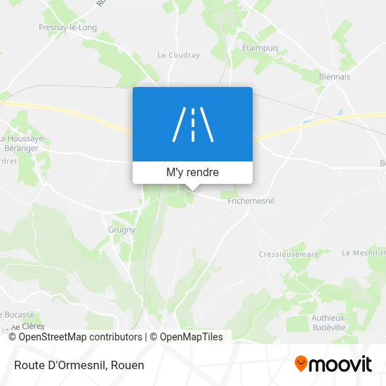 Route D'Ormesnil plan
