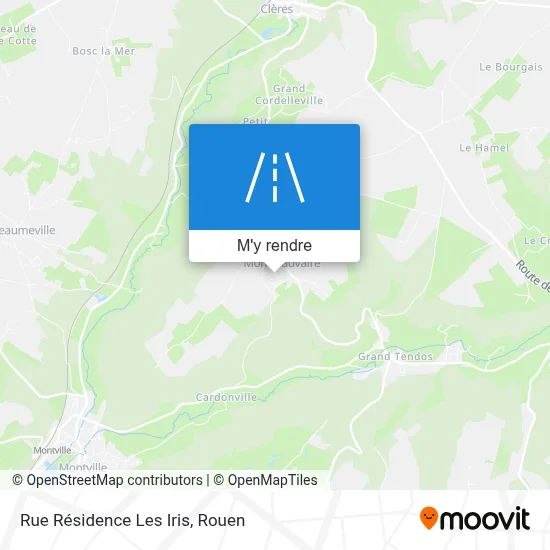 Rue Résidence Les Iris plan