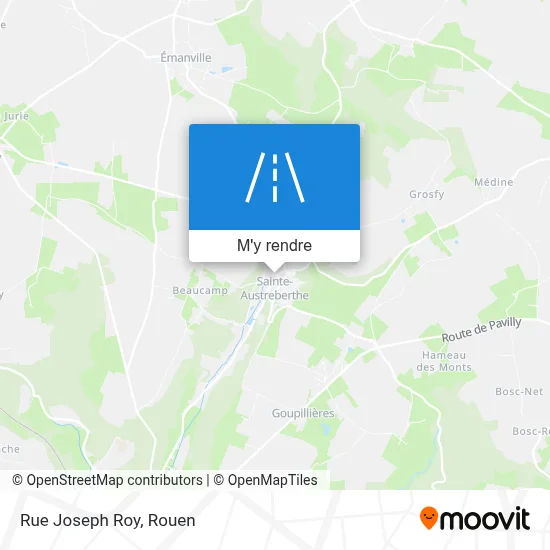 Rue Joseph Roy plan