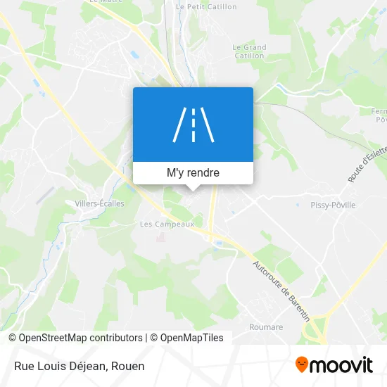 Rue Louis Déjean plan