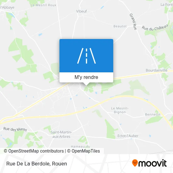 Rue De La Berdole plan