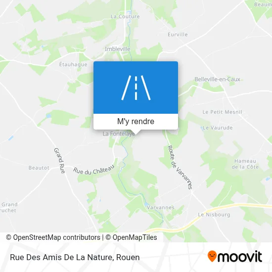 Rue Des Amis De La Nature plan