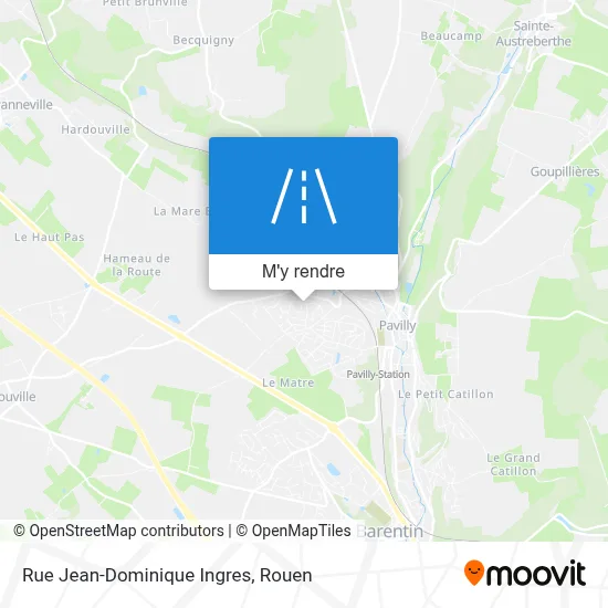 Rue Jean-Dominique Ingres plan