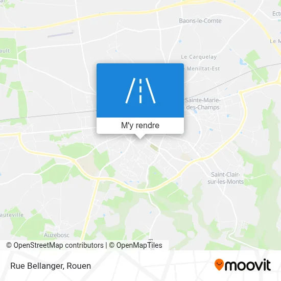 Rue Bellanger plan