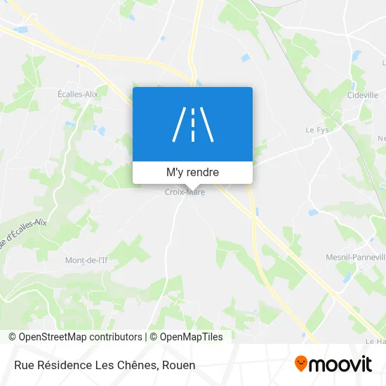 Rue Résidence Les Chênes plan
