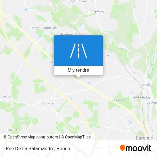 Rue De La Salamandre plan