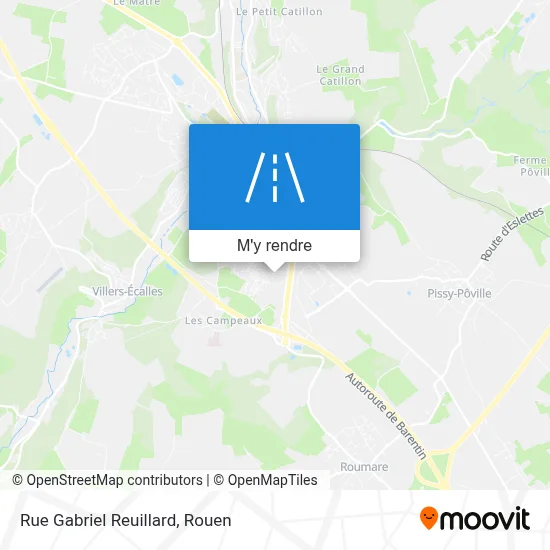 Rue Gabriel Reuillard plan