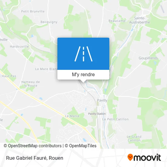 Rue Gabriel Fauré plan