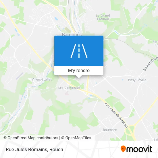Rue Jules Romains plan