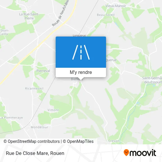 Rue De Close Mare plan