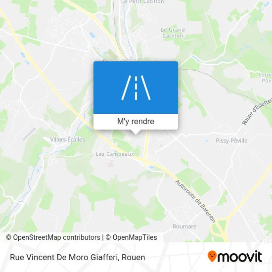 Rue Vincent De Moro Giafferi plan