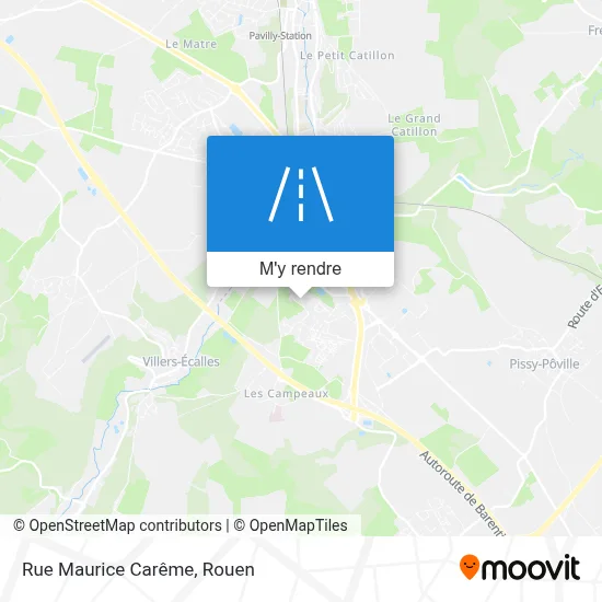 Rue Maurice Carême plan