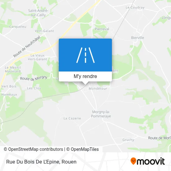 Rue Du Bois De L'Epine plan