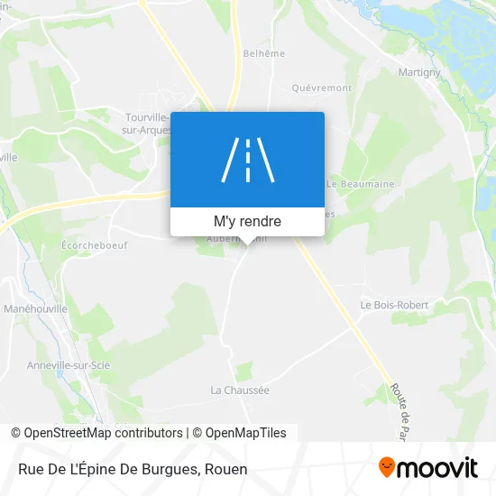 Rue De L'Épine De Burgues plan