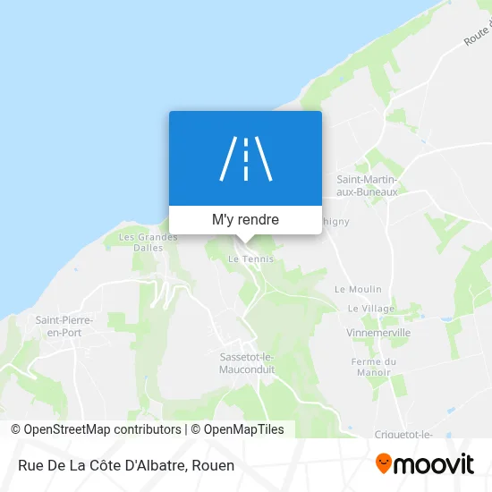 Rue De La Côte D'Albatre plan