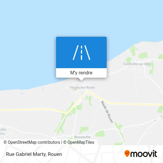 Rue Gabriel Marty plan