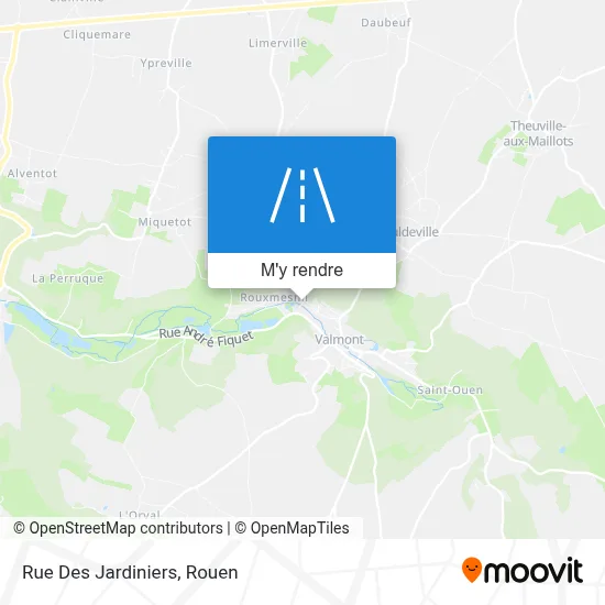 Rue Des Jardiniers plan