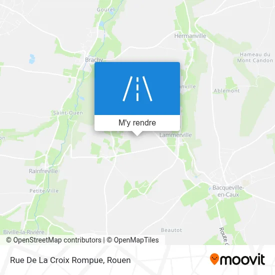 Rue De La Croix Rompue plan
