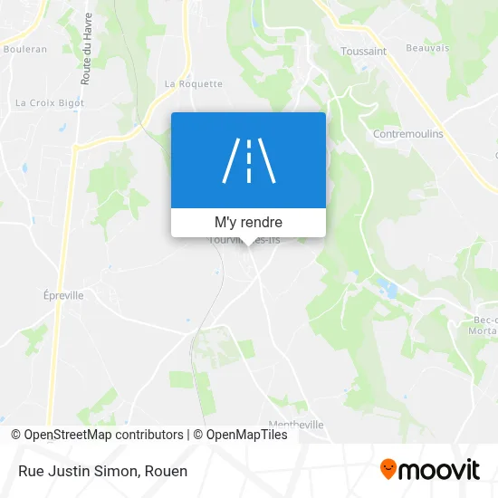 Rue Justin Simon plan