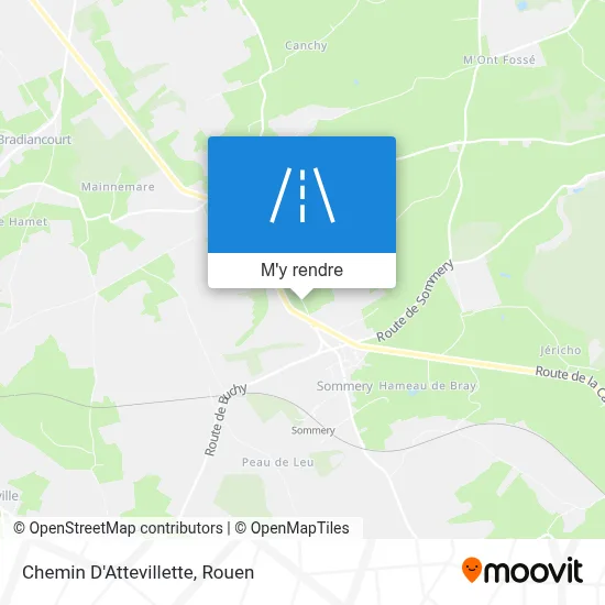 Chemin D'Attevillette plan