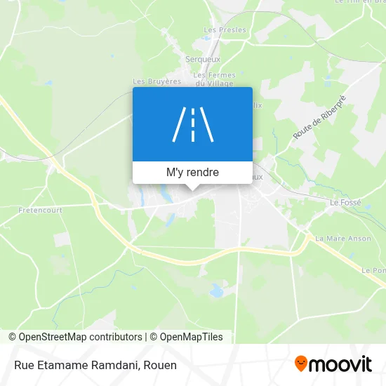 Rue Etamame Ramdani plan