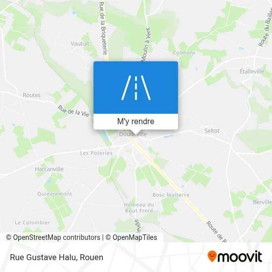 Rue Gustave Halu plan