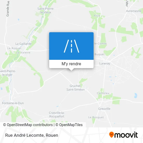 Rue André Lecomte plan