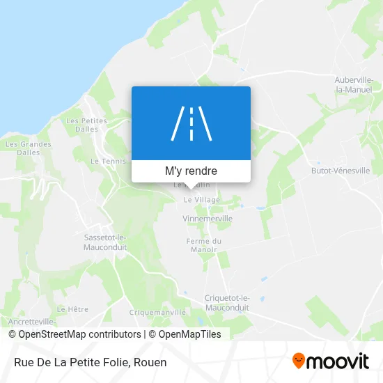 Rue De La Petite Folie plan