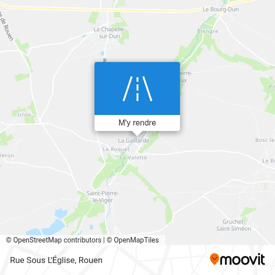 Rue Sous L'Église plan