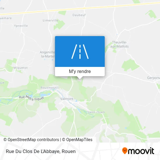 Rue Du Clos De L'Abbaye plan