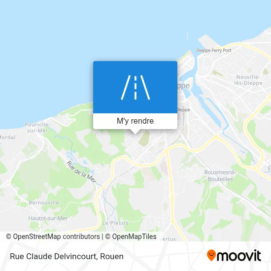 Rue Claude Delvincourt plan